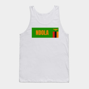 Ndola City in Zambia Flag Tank Top